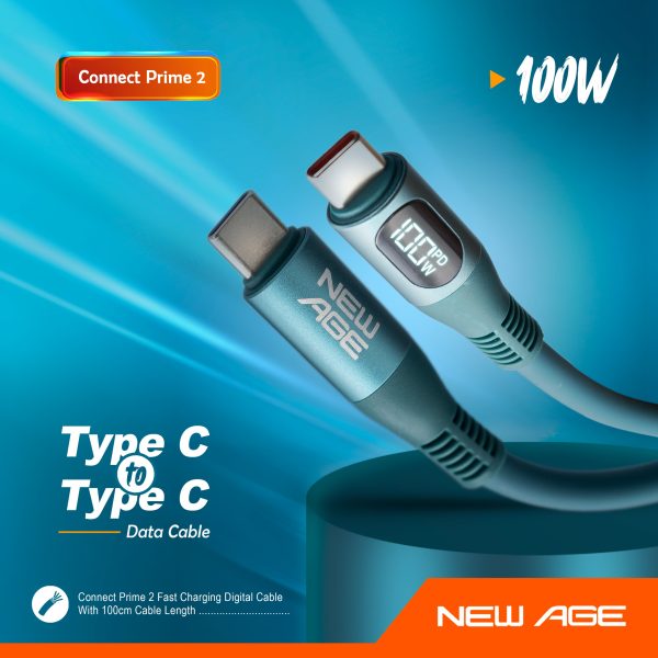 Connect Prime 2 Type-C to Type-C (100W Digital Cable)