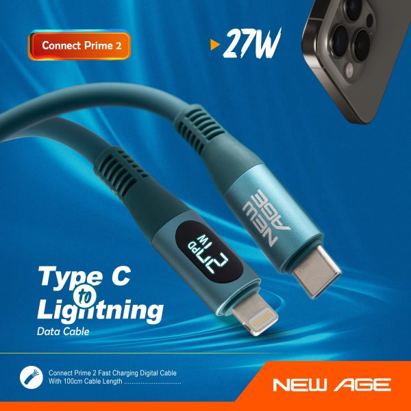 Connect Prime 2 Type-C to Lightning (27W Digital Cable)